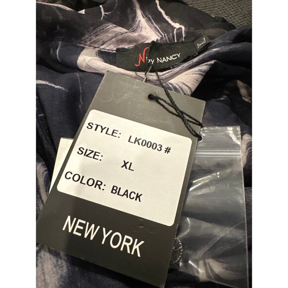 N by Nancy Sheer Long Sleeve Ruffle Top - Picture 10 of 10